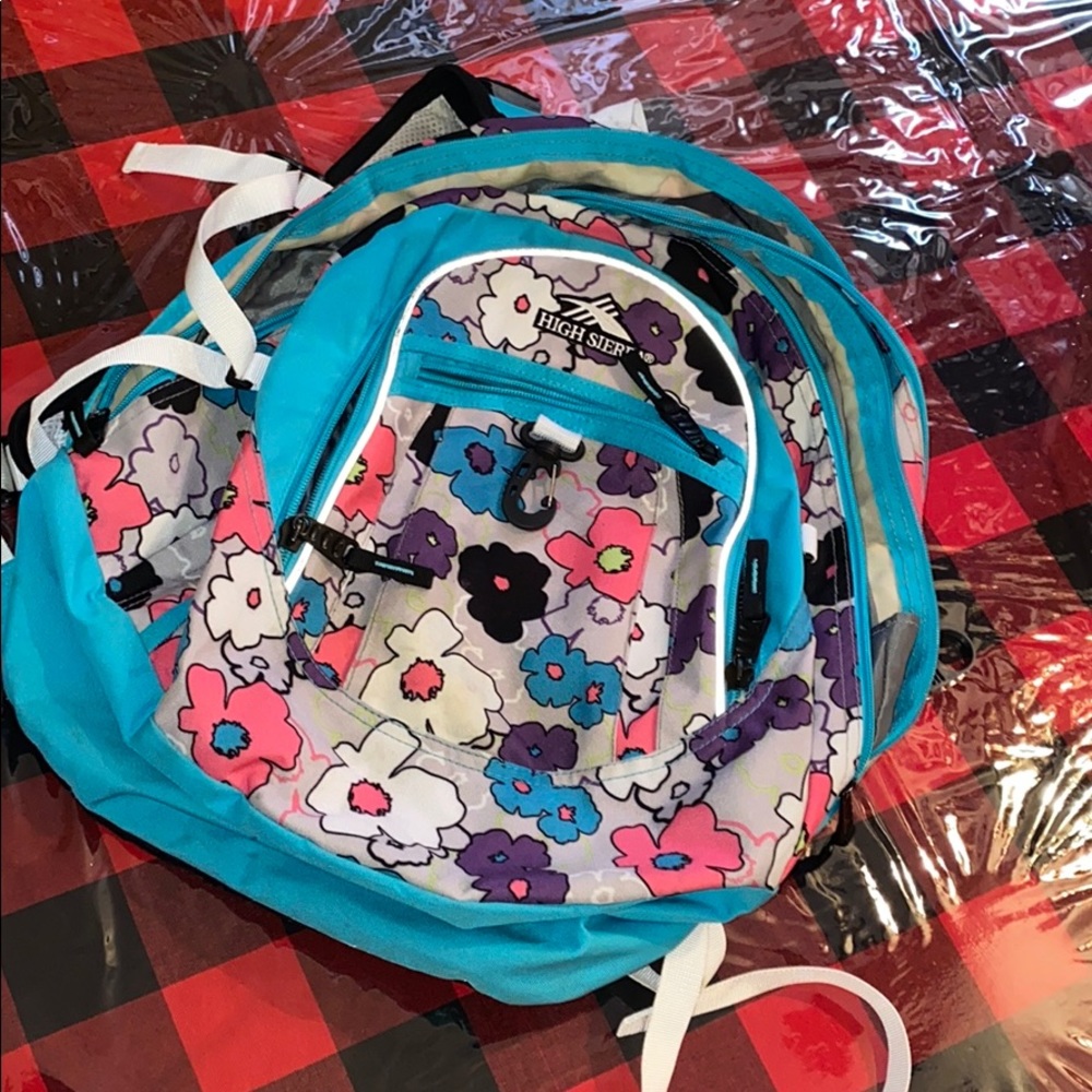 Highlighted floral backpack